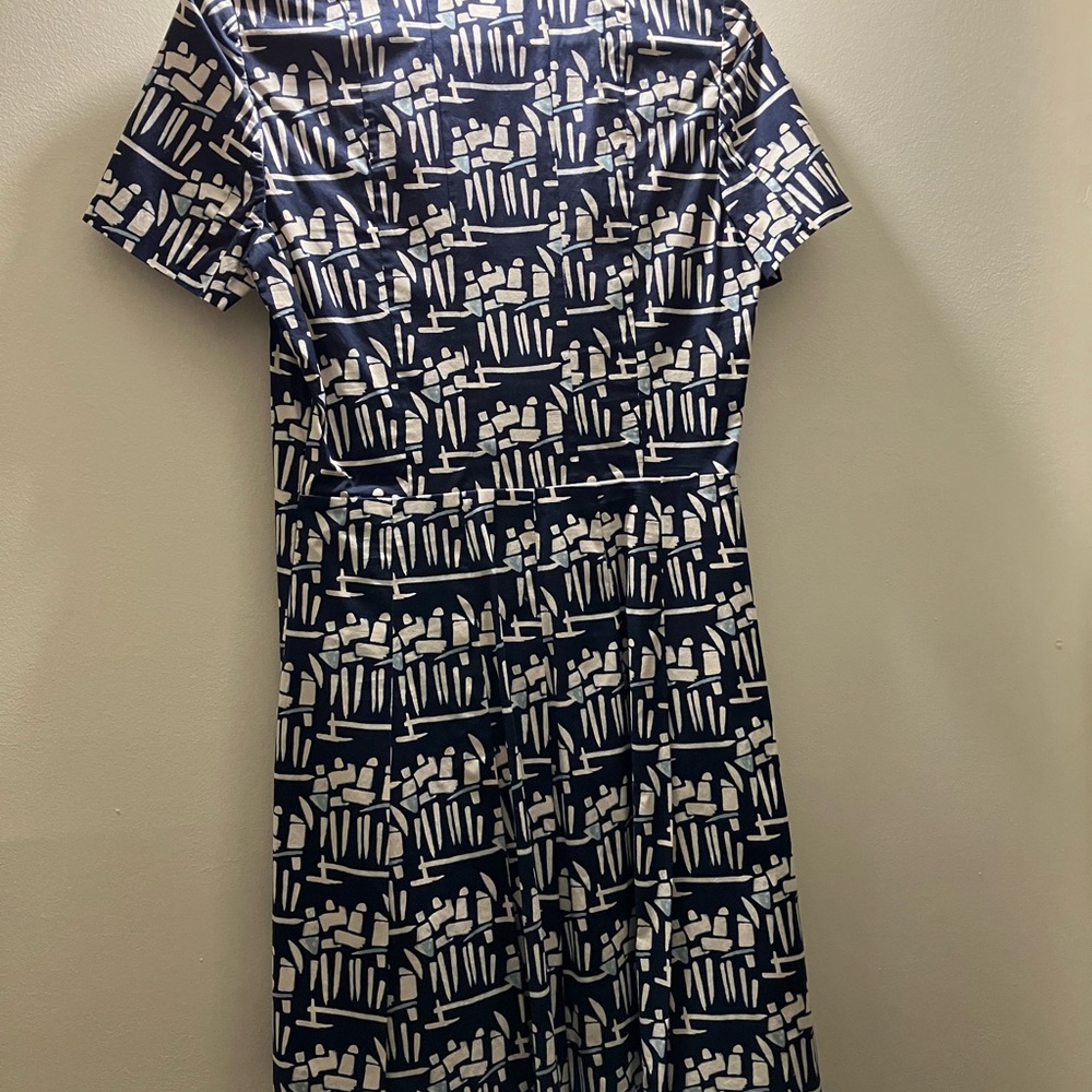 Tory Burch short sleeve Figurine  Poplin shirt dress - Picture 10 of 11